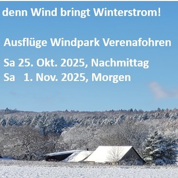 Ausflüge Verenafohren 25.10.25 und 1.11.25